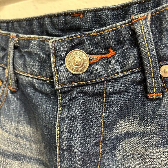 True Religion Emma Mid Rise Bermuda Shorts Size 27 NEW - Picture 4 of 12